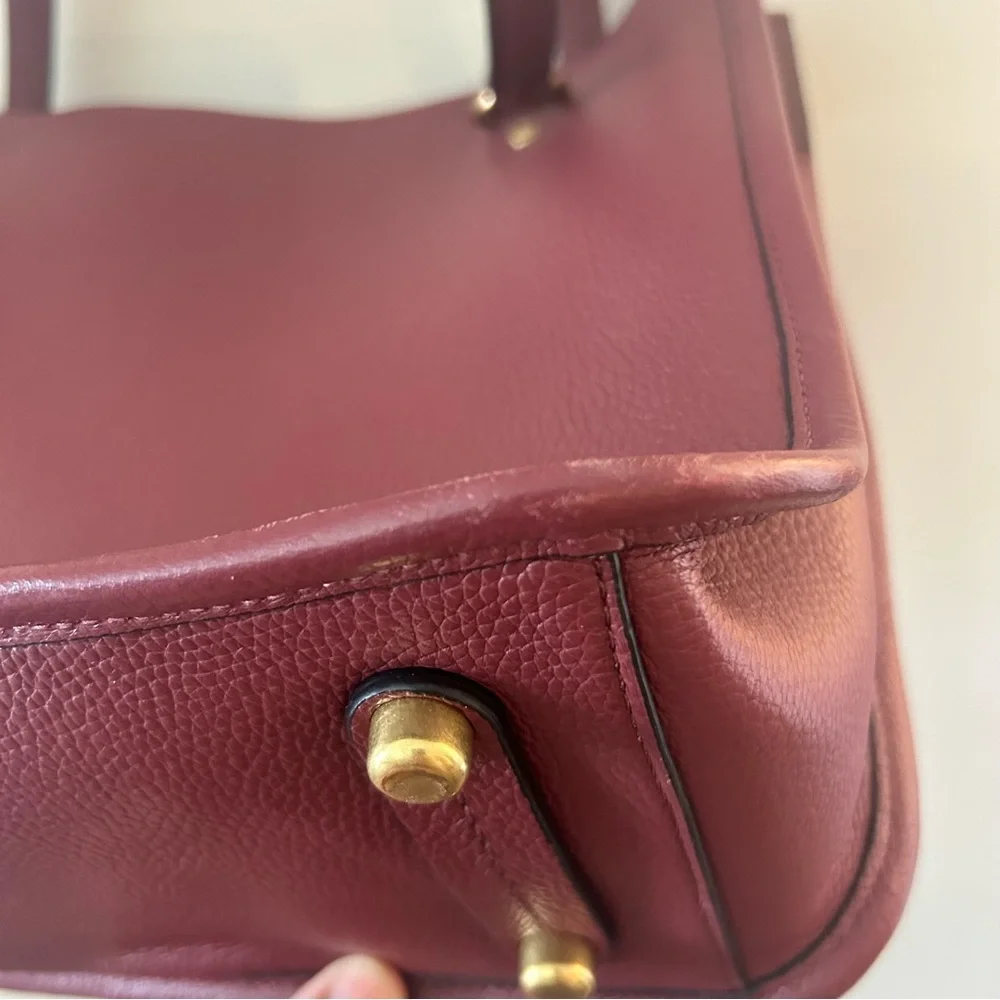 Coach Tyler Carryall Bordeaux color - Picture 9 of 16